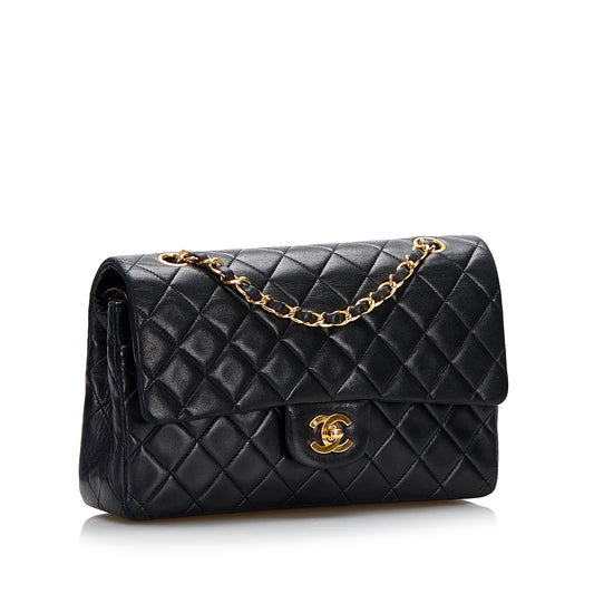 Medium Classic Lambskin Double Flap