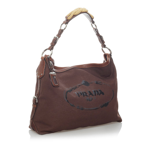 Canapa Logo Canvas Shoulder Bag