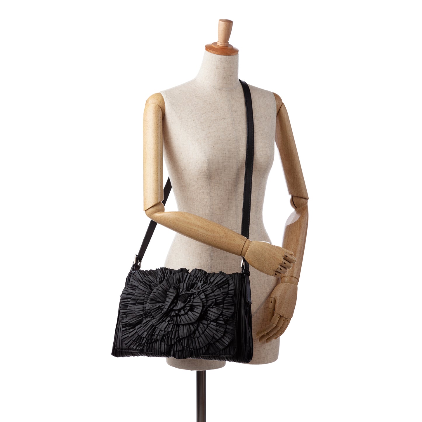 Pleated Petale Crossbody