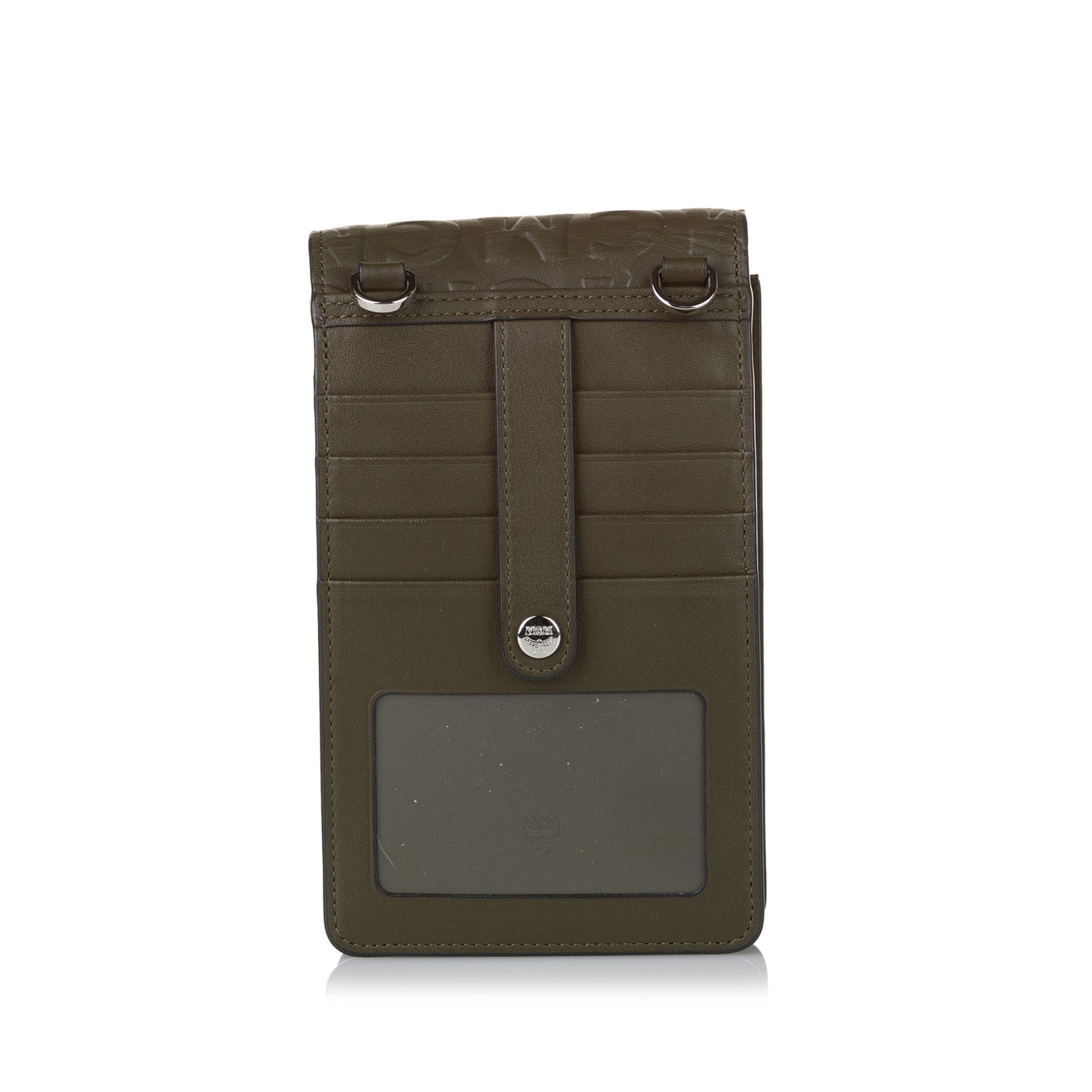 Sea Turtle Embossed Leather Wallet on Strap