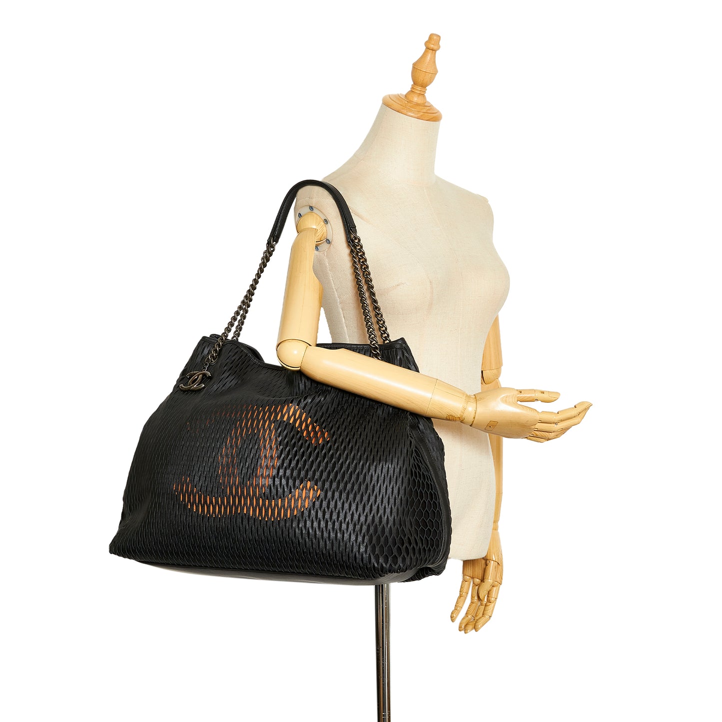 CC Perforated Leather Tote Bag