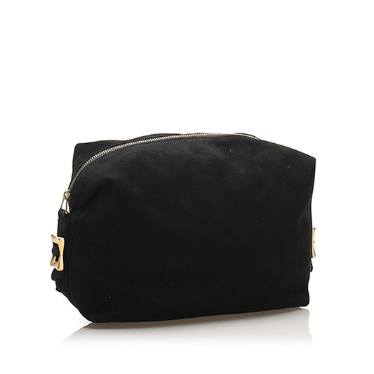 Suede Clutch Bag