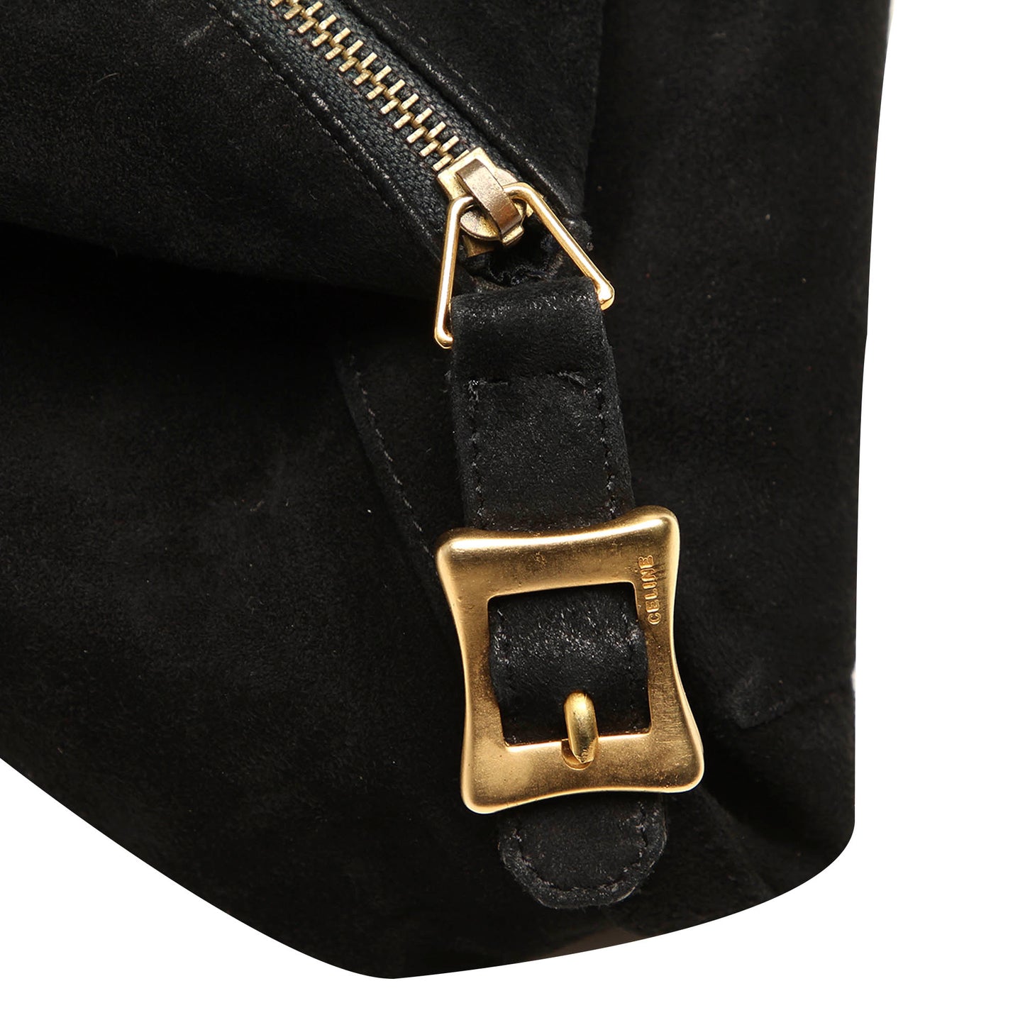 Suede Clutch Bag