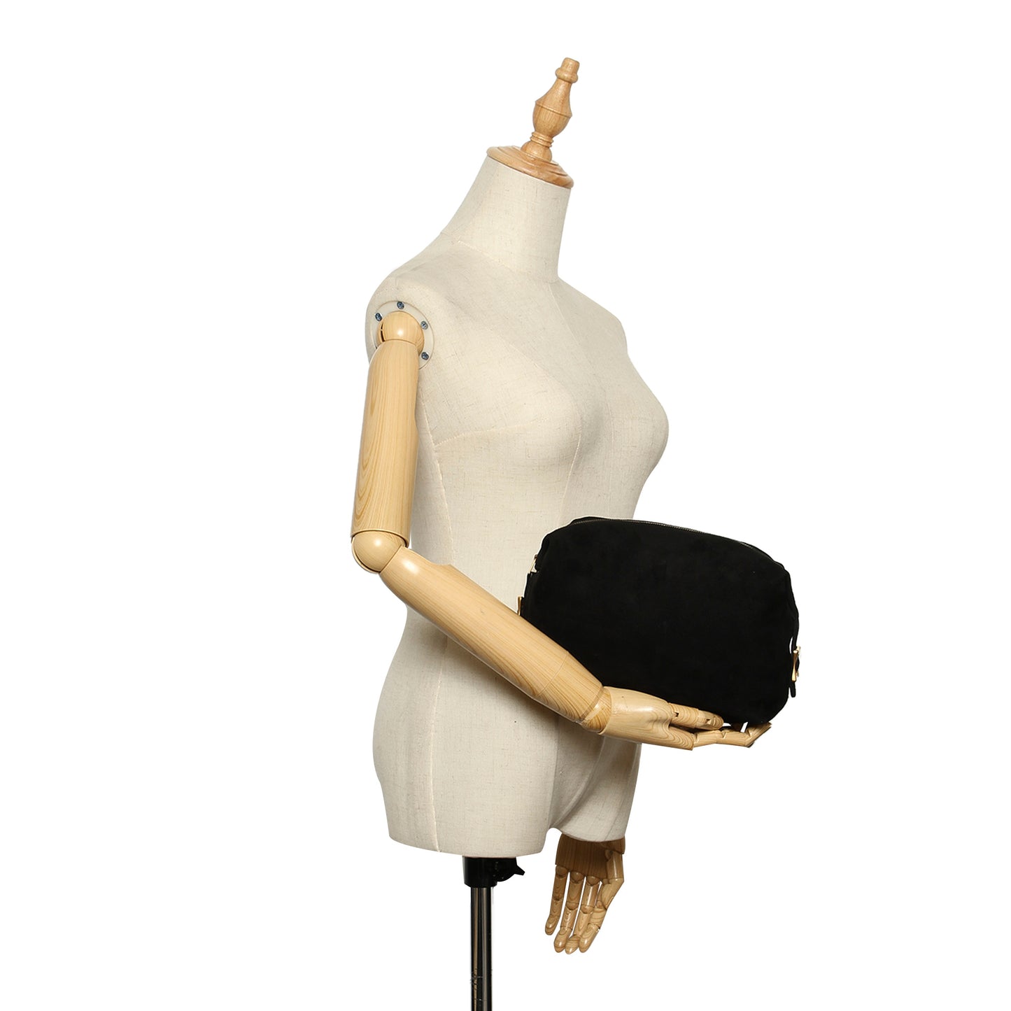 Suede Clutch Bag