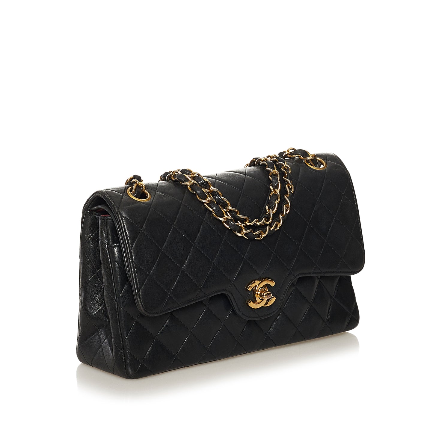 Medium Lambskin Double Flap