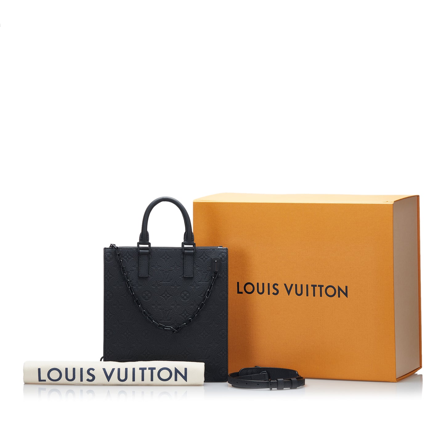 Monogram Taurillon Sac Plat
