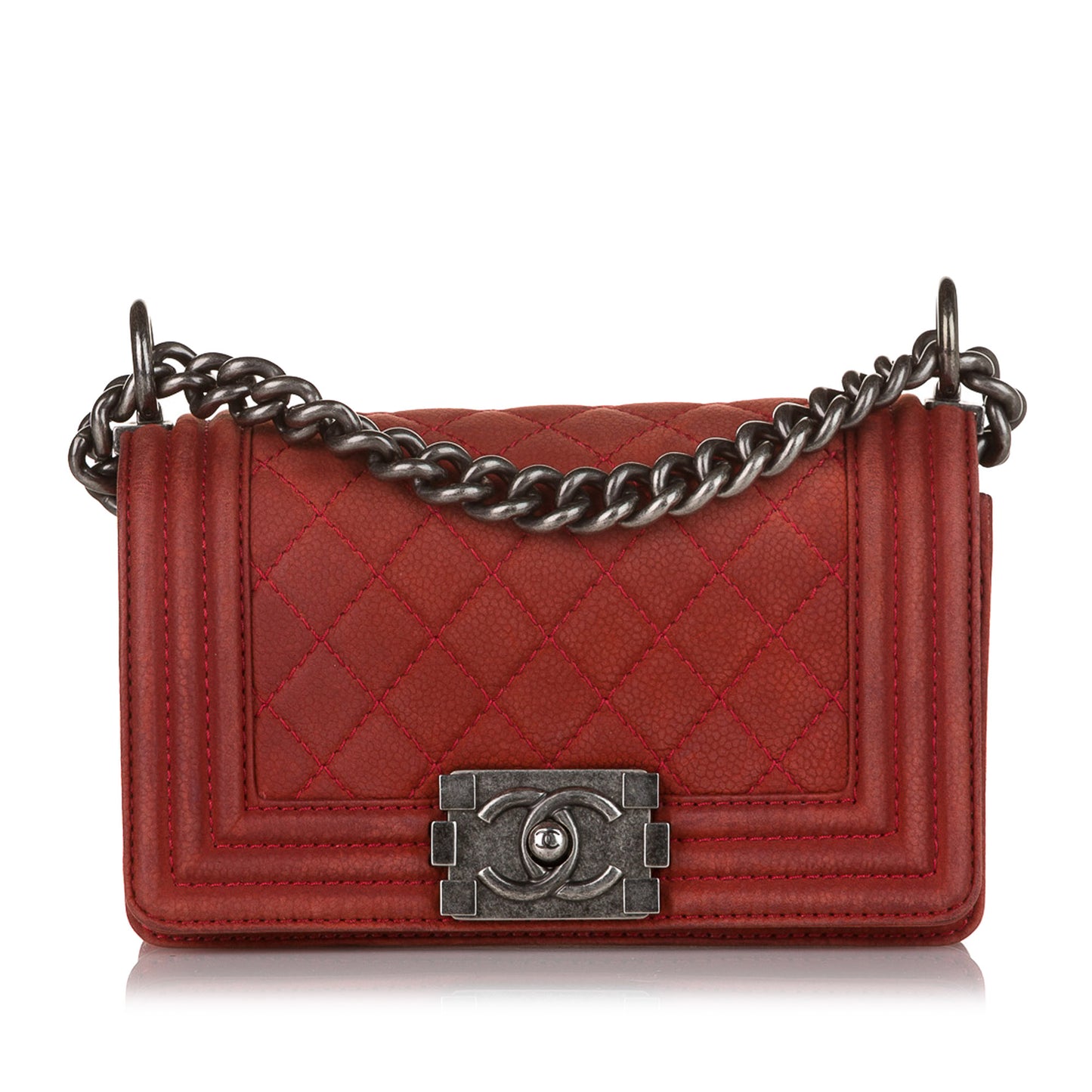 Boy Caviar Leather Flap Bag