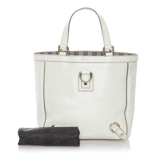 Abbey-D Ring Leather Tote