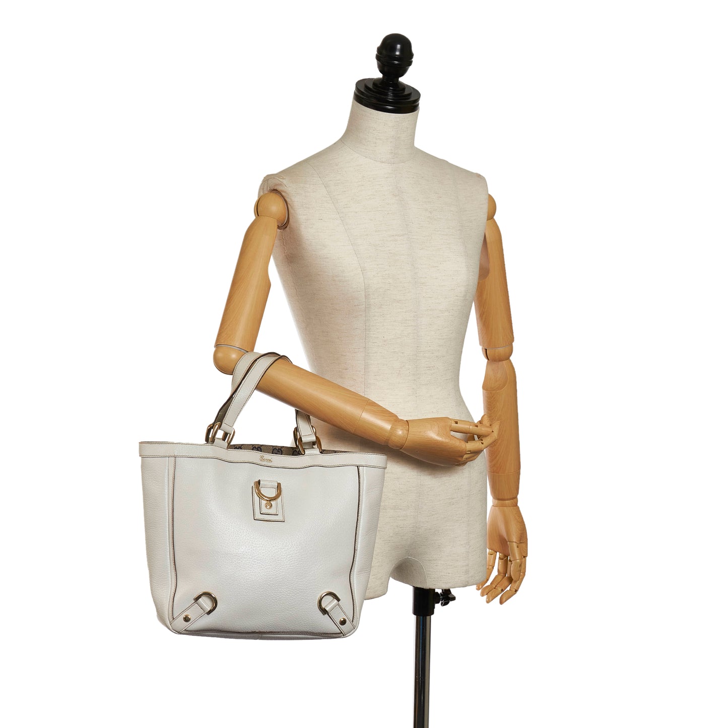 Abbey-D Ring Leather Tote