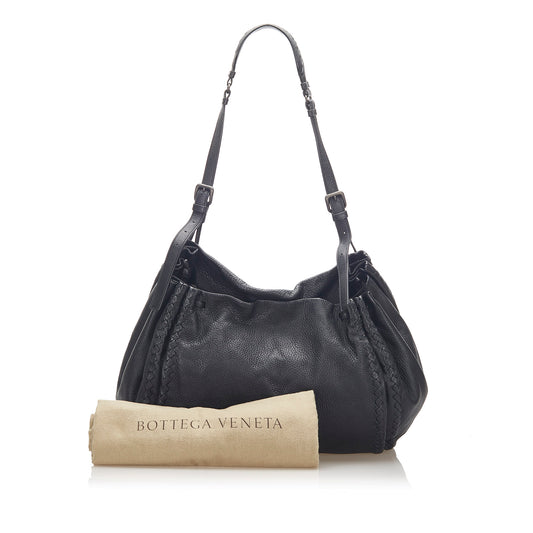 Intrecciato Leather Shoulder Bag