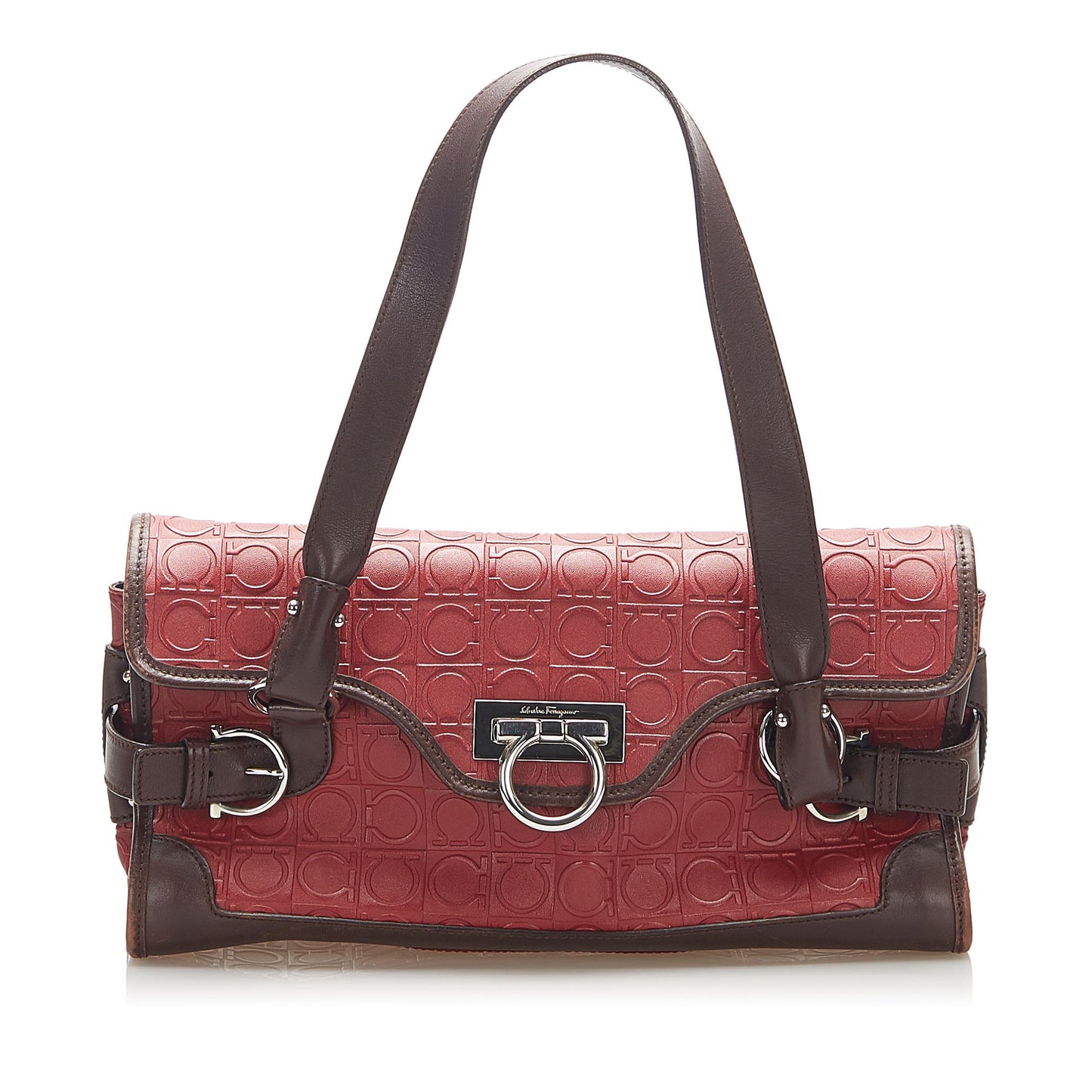 Gancini Leather Shoulder Bag