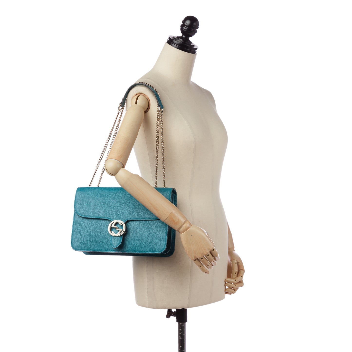 Medium Interlocking G Leather Crossbody Bag