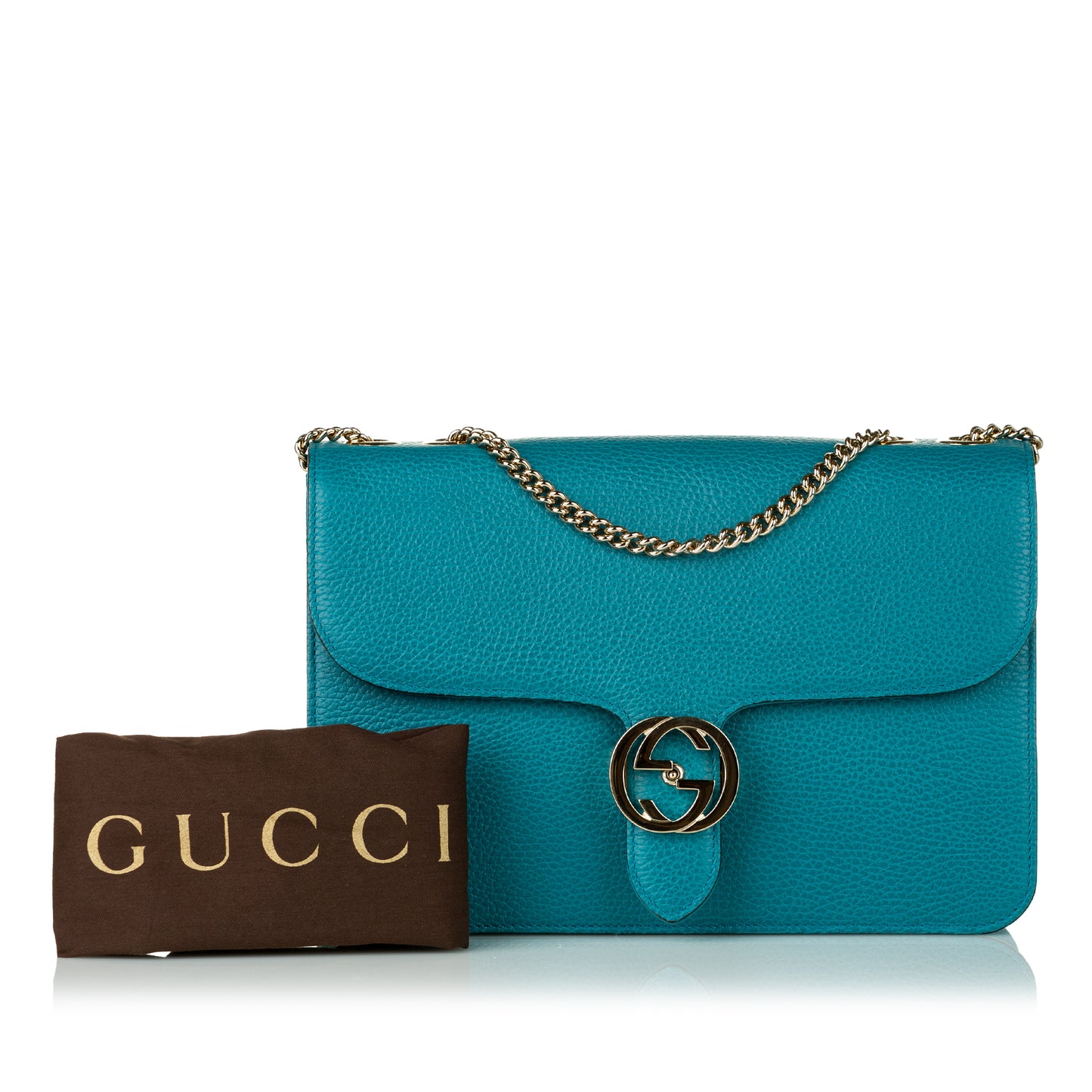 Medium Interlocking G Leather Crossbody Bag