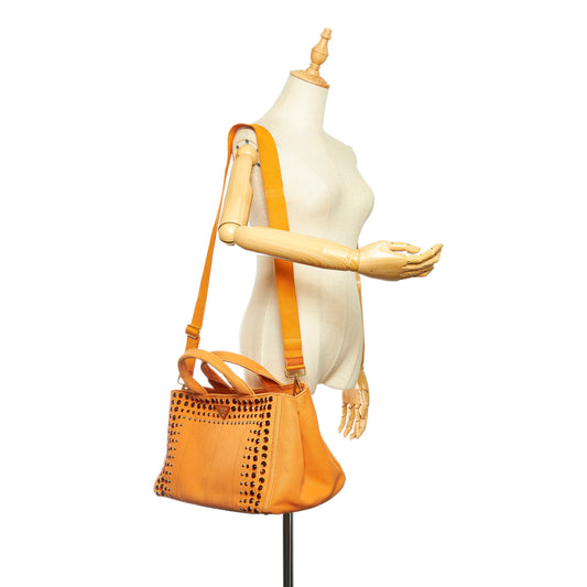 Canapa Studded Canvas Satchel