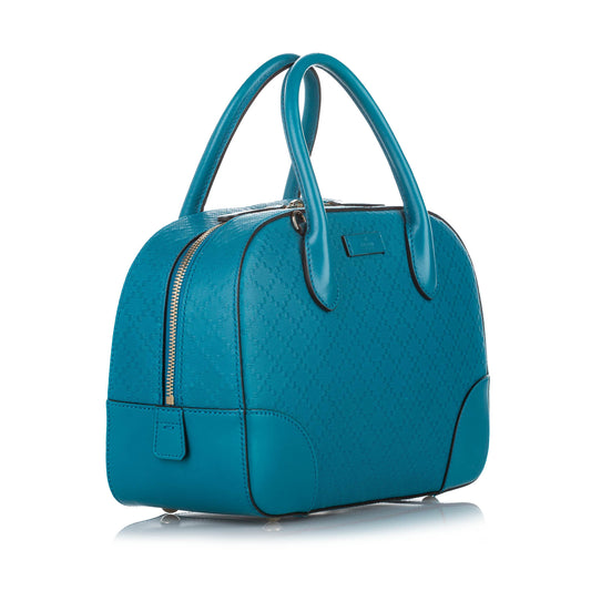 Diamante Bright Leather Satchel