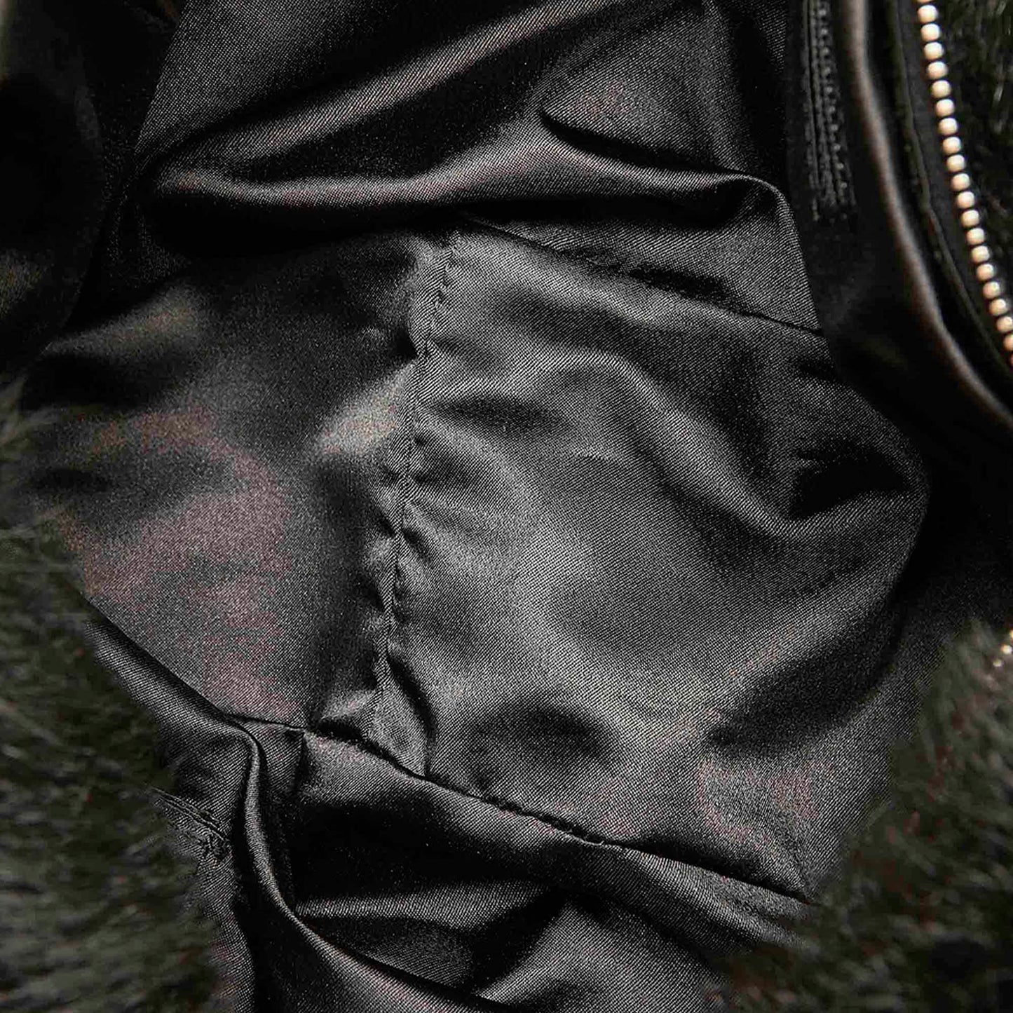 CC Rabbit Fur Shoulder Bag