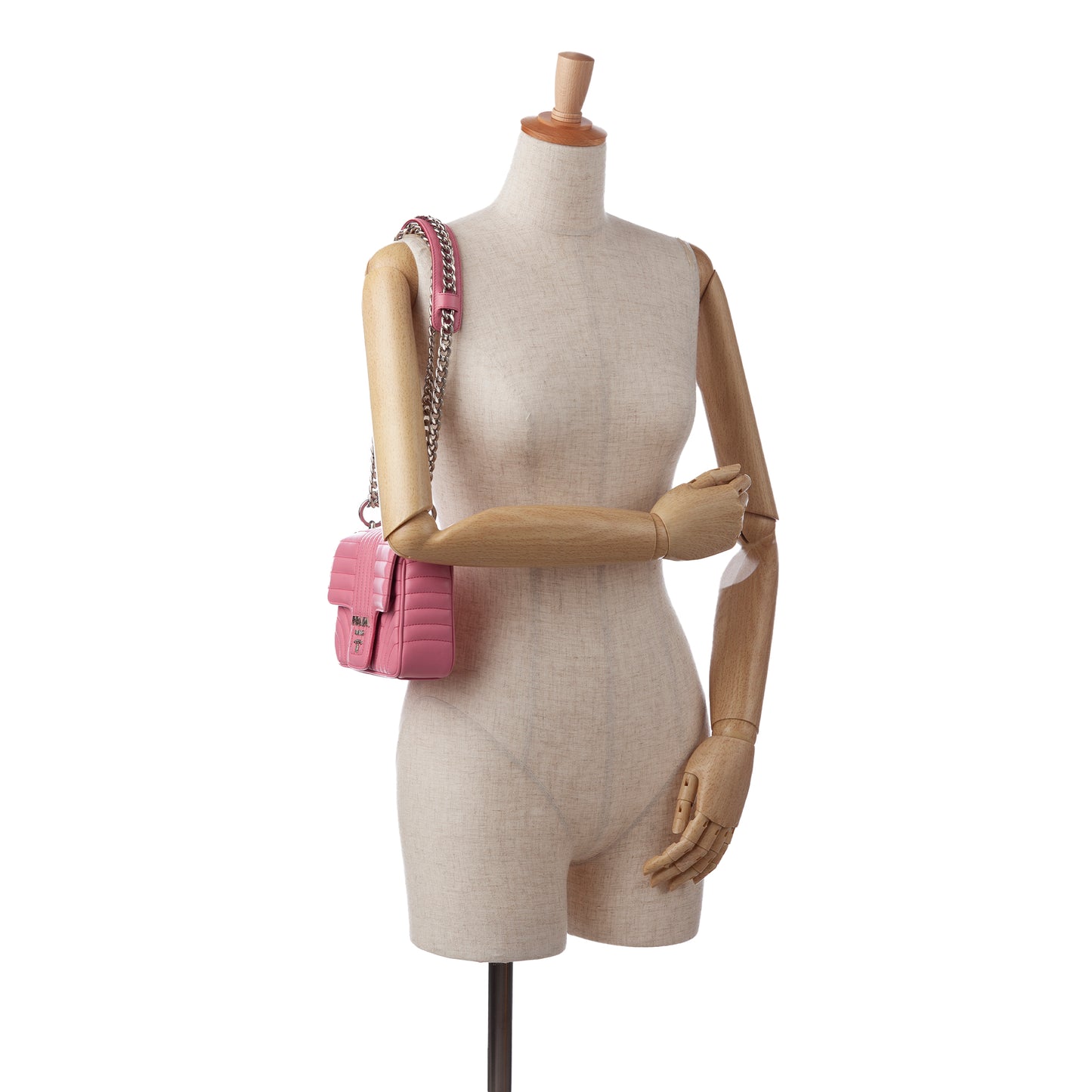 Small Soft Calf Impunture Diagramme Bag