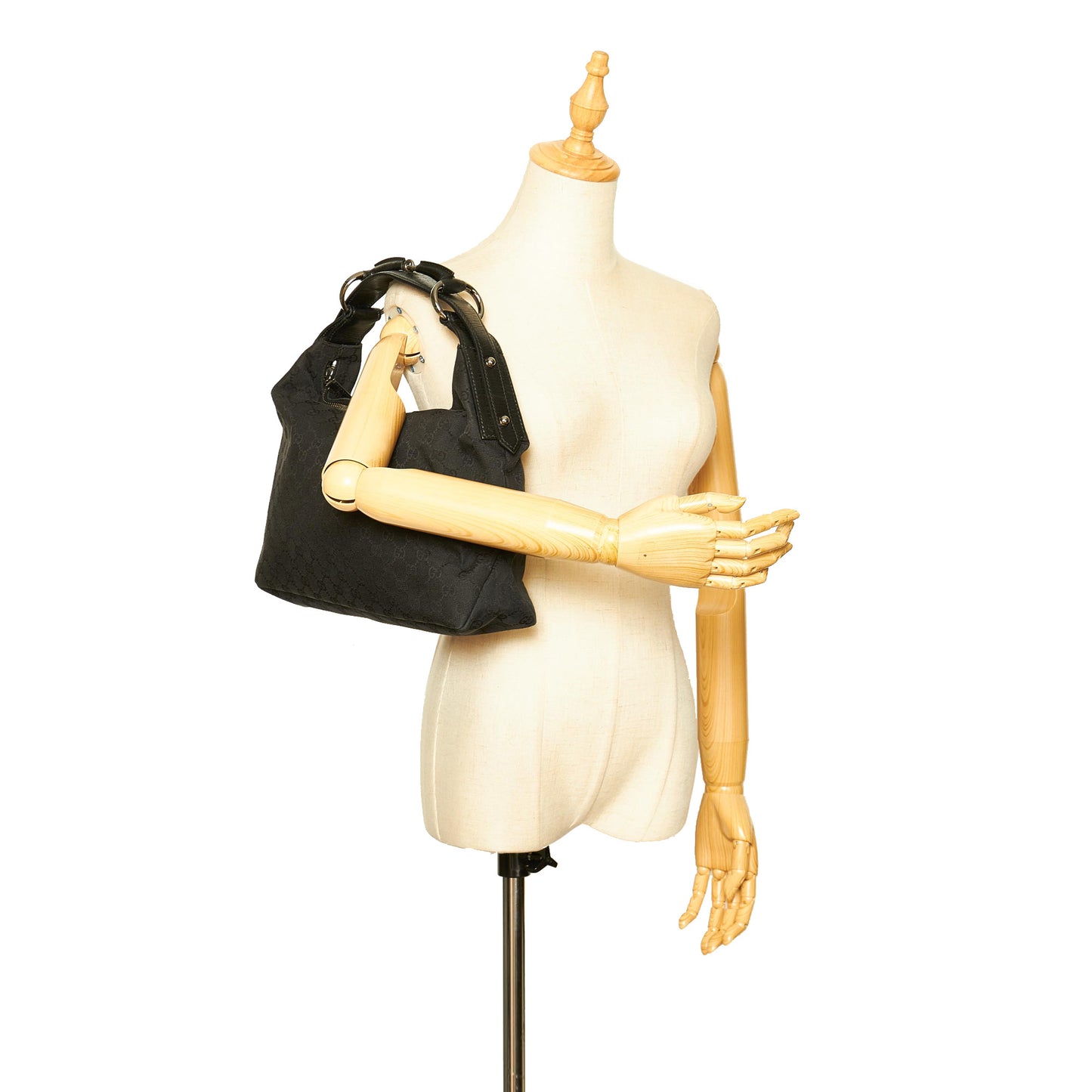 GG Horsebit Canvas Handbag