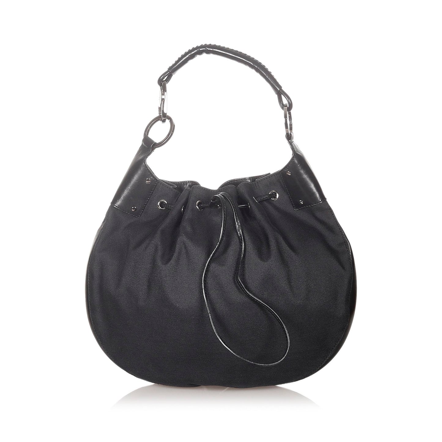 Canvas Drawstring Hobo Bag
