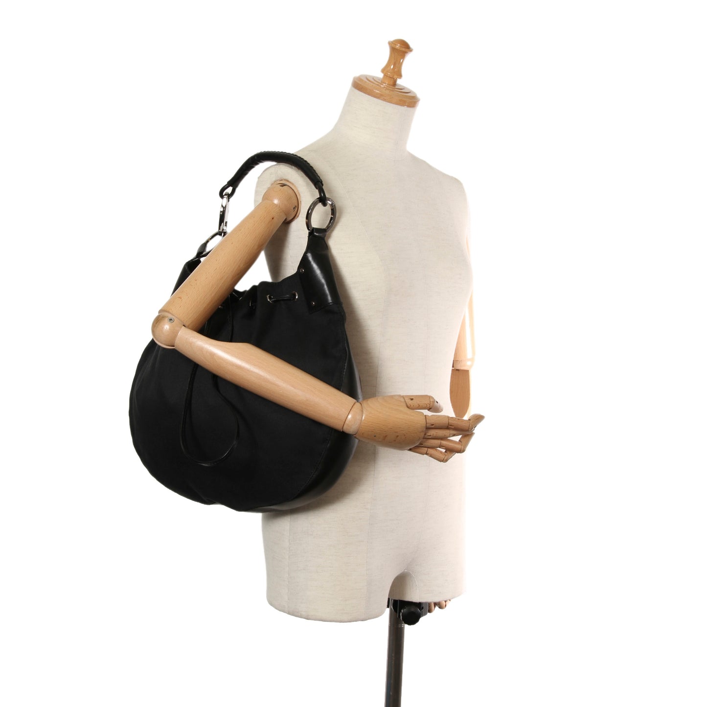 Canvas Drawstring Hobo Bag