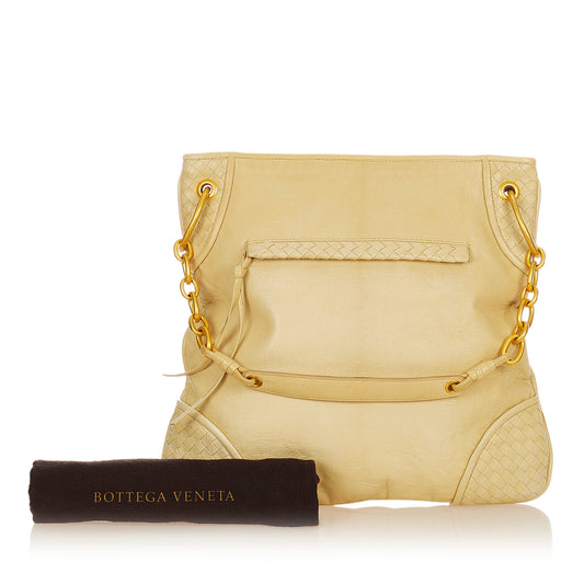 Intrecciato Leather Shoulder Bag