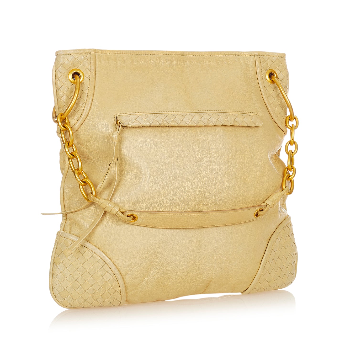 Intrecciato Leather Shoulder Bag