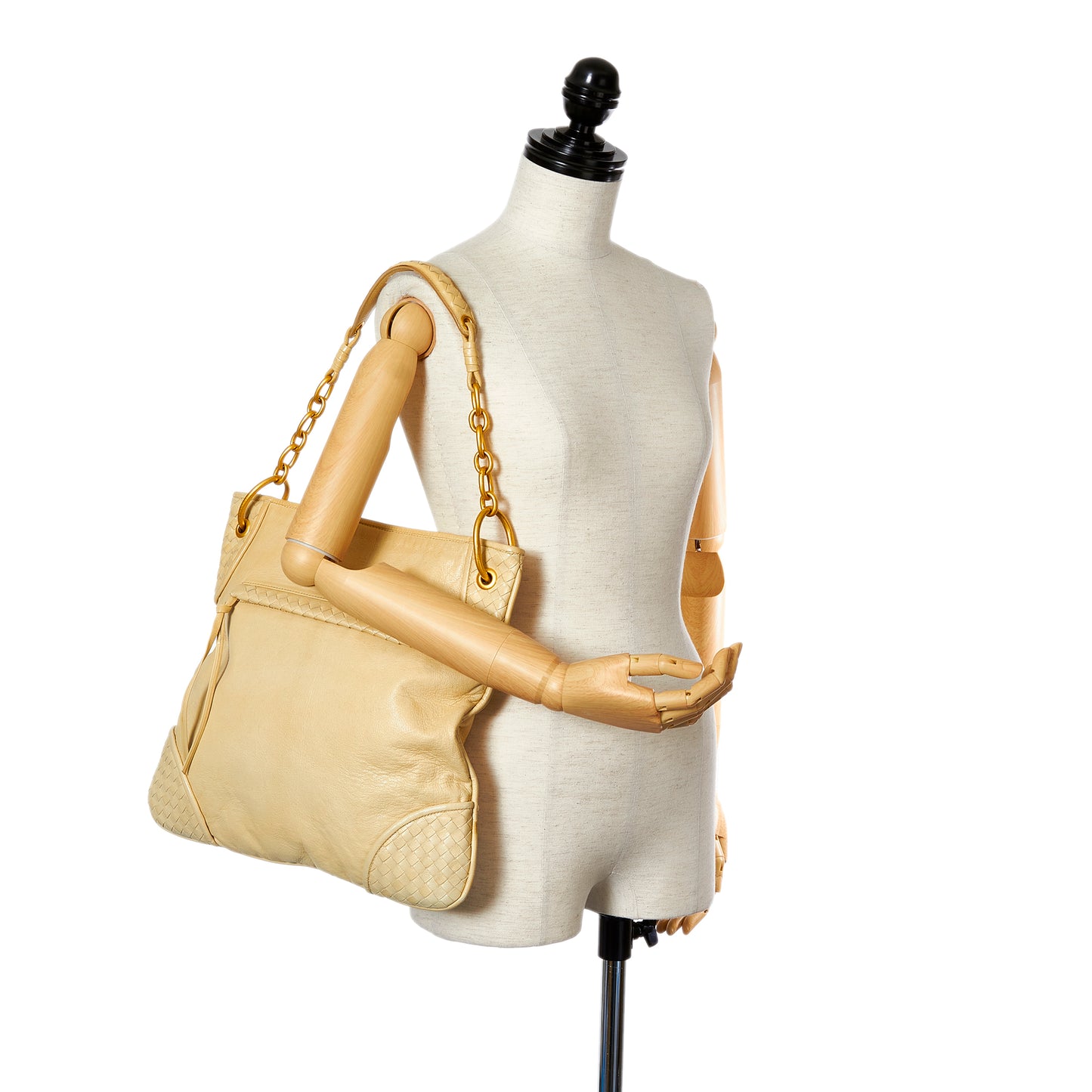 Intrecciato Leather Shoulder Bag