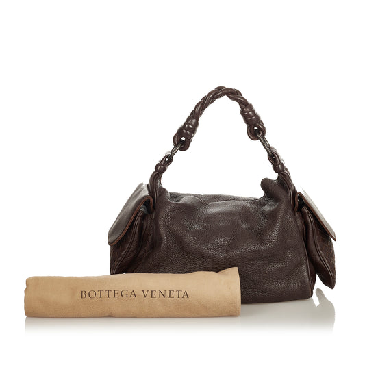 Intrecciato Leather Shoulder Bag
