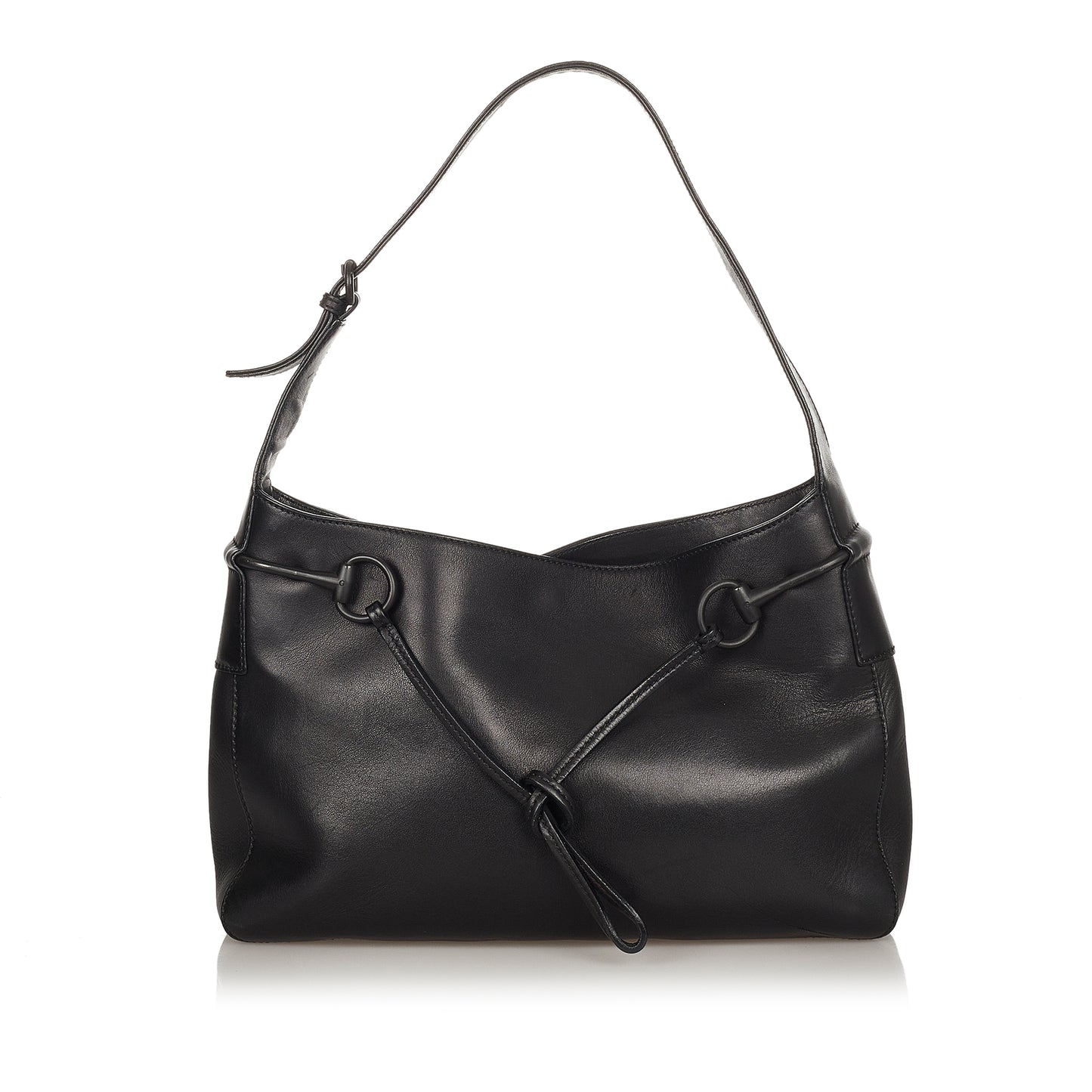 Horsebit Leather Shoulder Bag