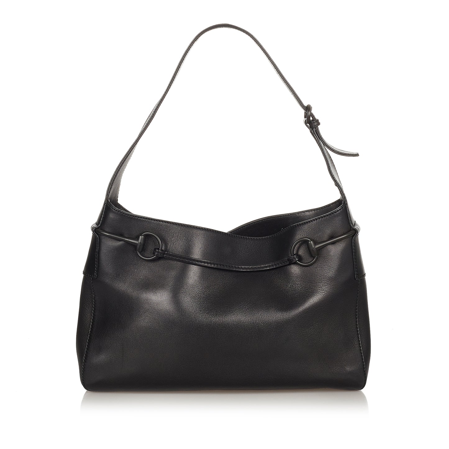 Horsebit Leather Shoulder Bag