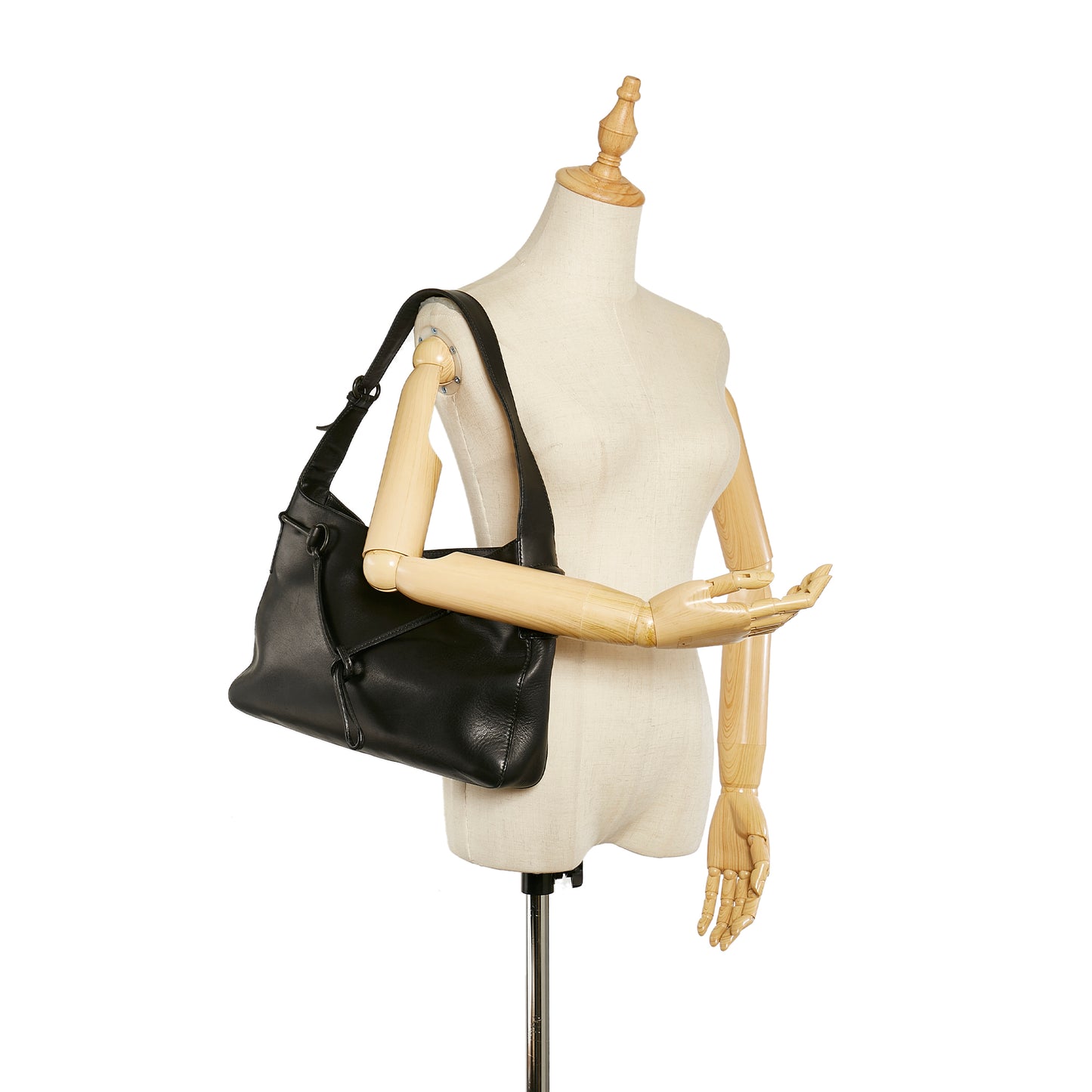 Horsebit Leather Shoulder Bag