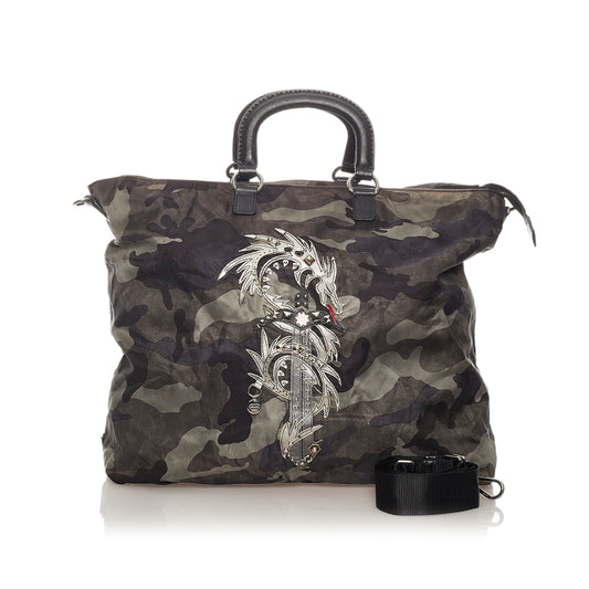 Tessuto Camouflage Dragon Satchel