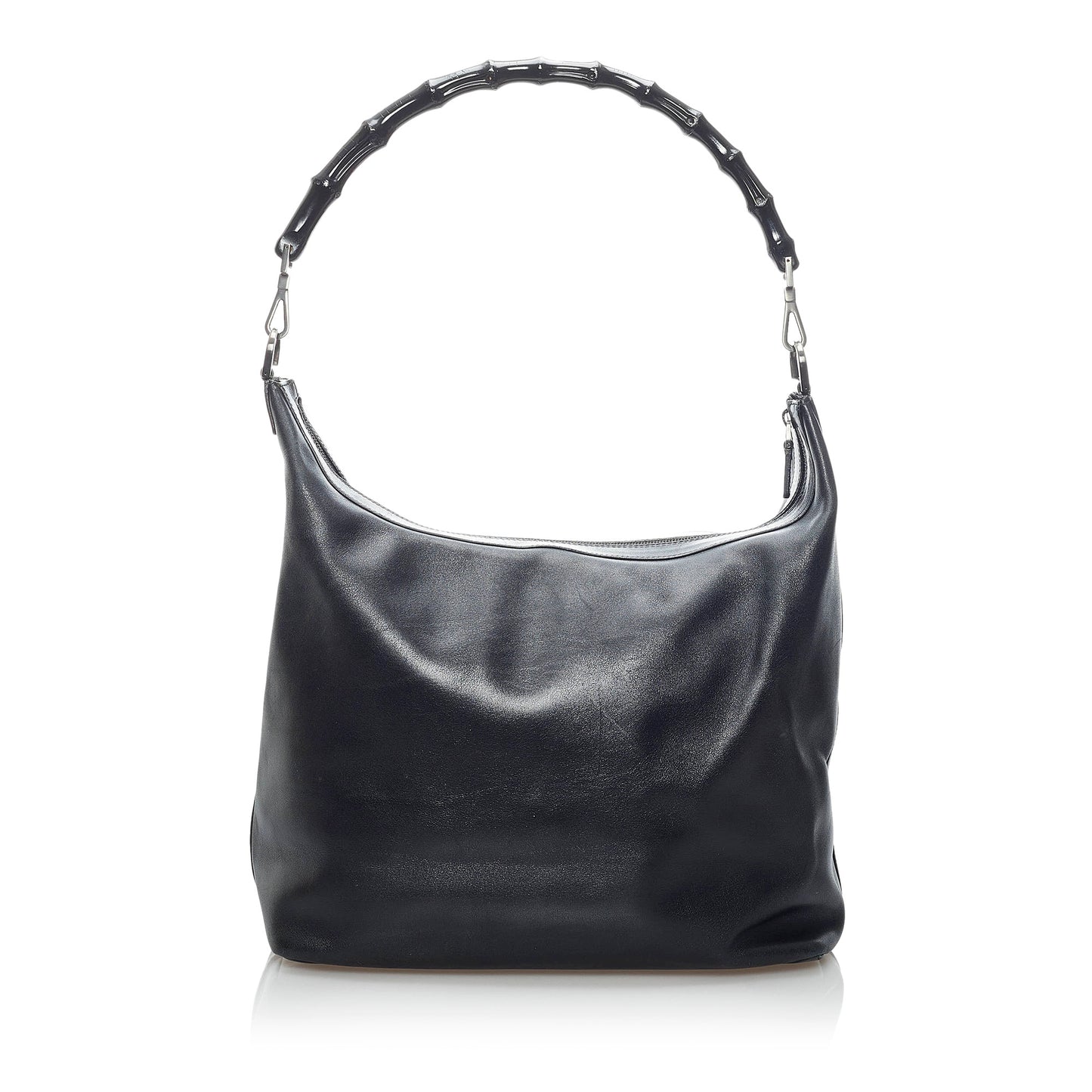 Bamboo Leather Shoulder Bag
