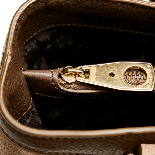 Boogie Suede Leather Handbag