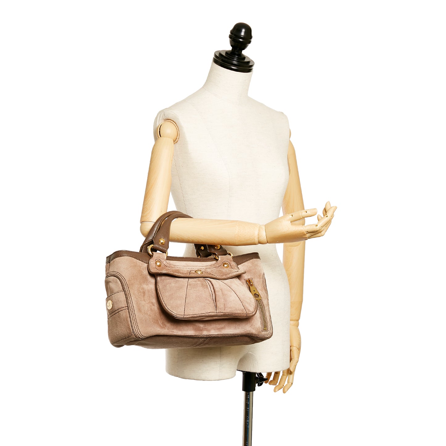 Boogie Suede Leather Handbag