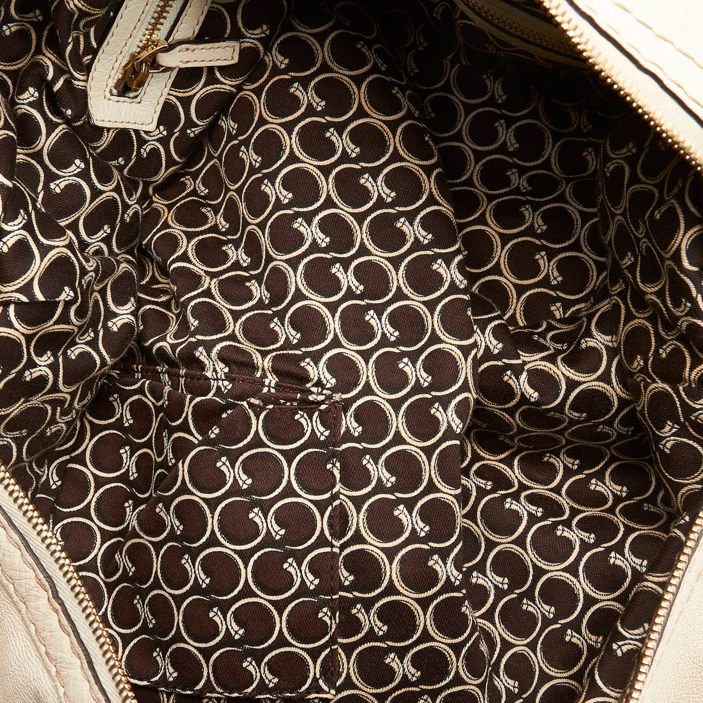 Horsebit Nail Leather Boston Bag
