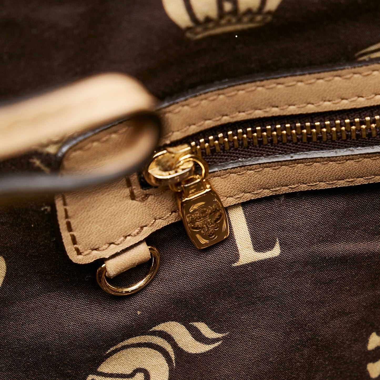 Visetos Leopard Print Leather Tote Bag