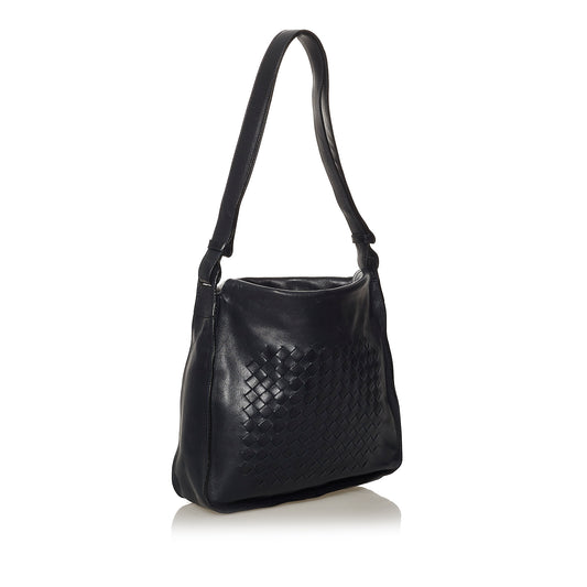 Intrecciato Leather Shoulder Bag