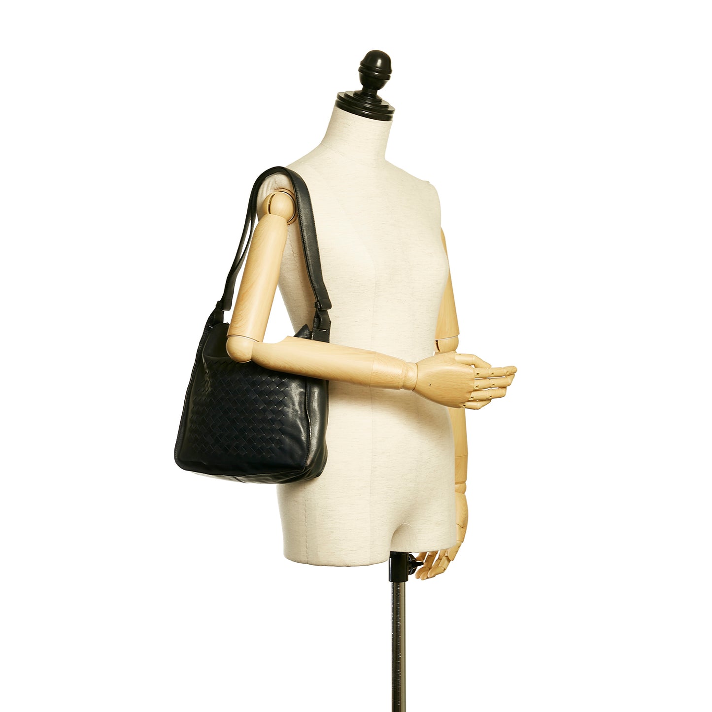 Intrecciato Leather Shoulder Bag