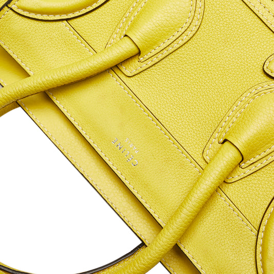 Micro Luggage Tote Leather Handbag