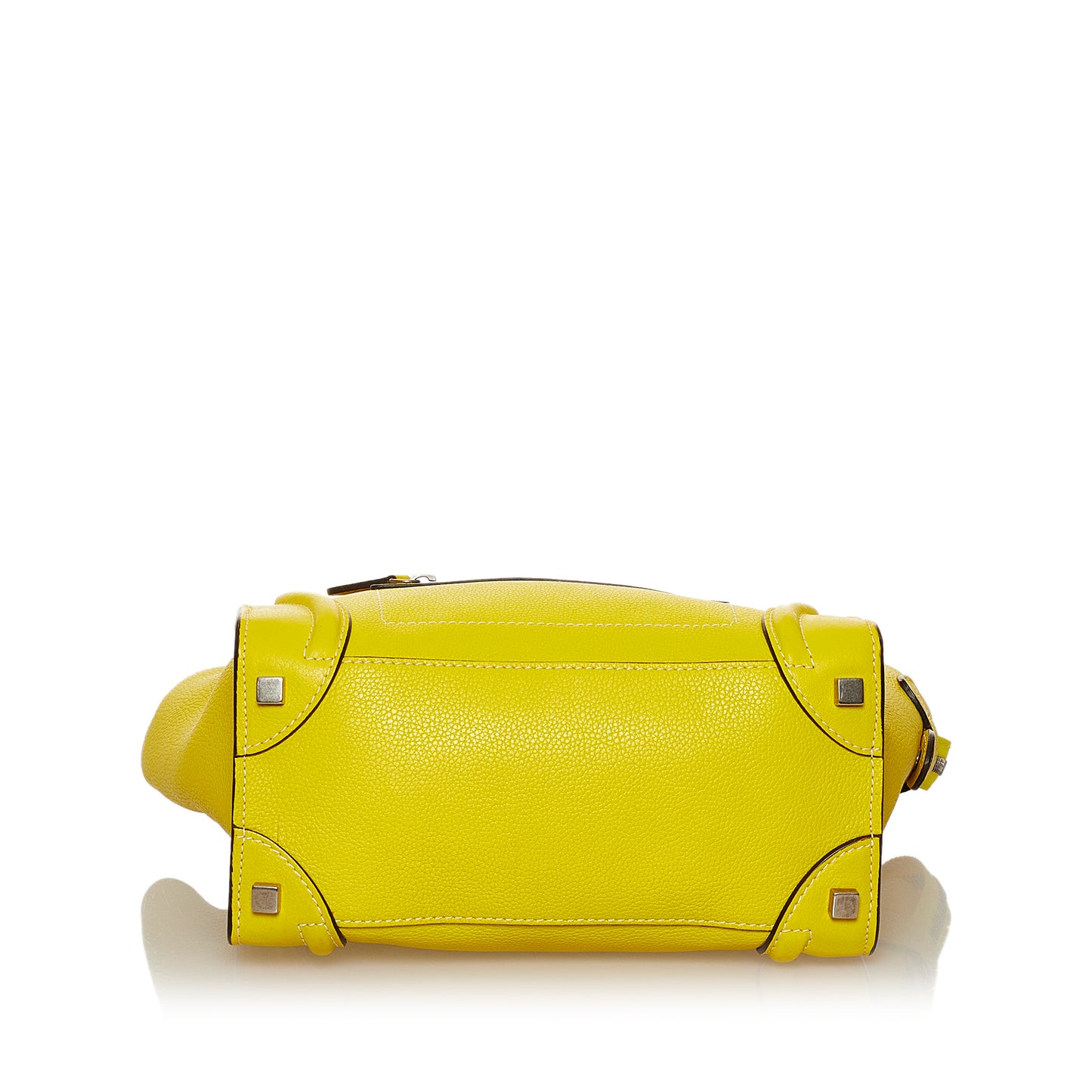 Micro Luggage Tote Leather Handbag