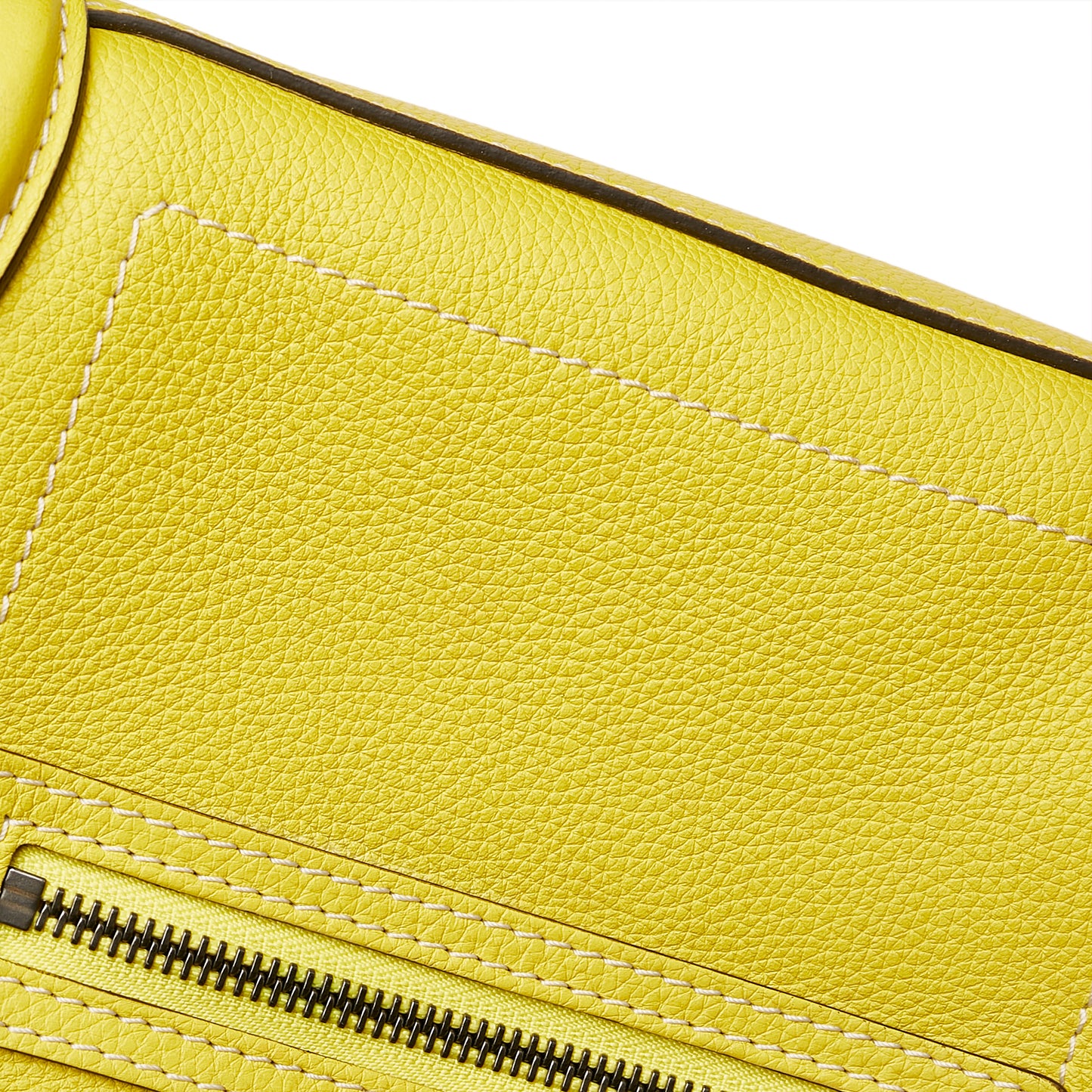 Micro Luggage Tote Leather Handbag