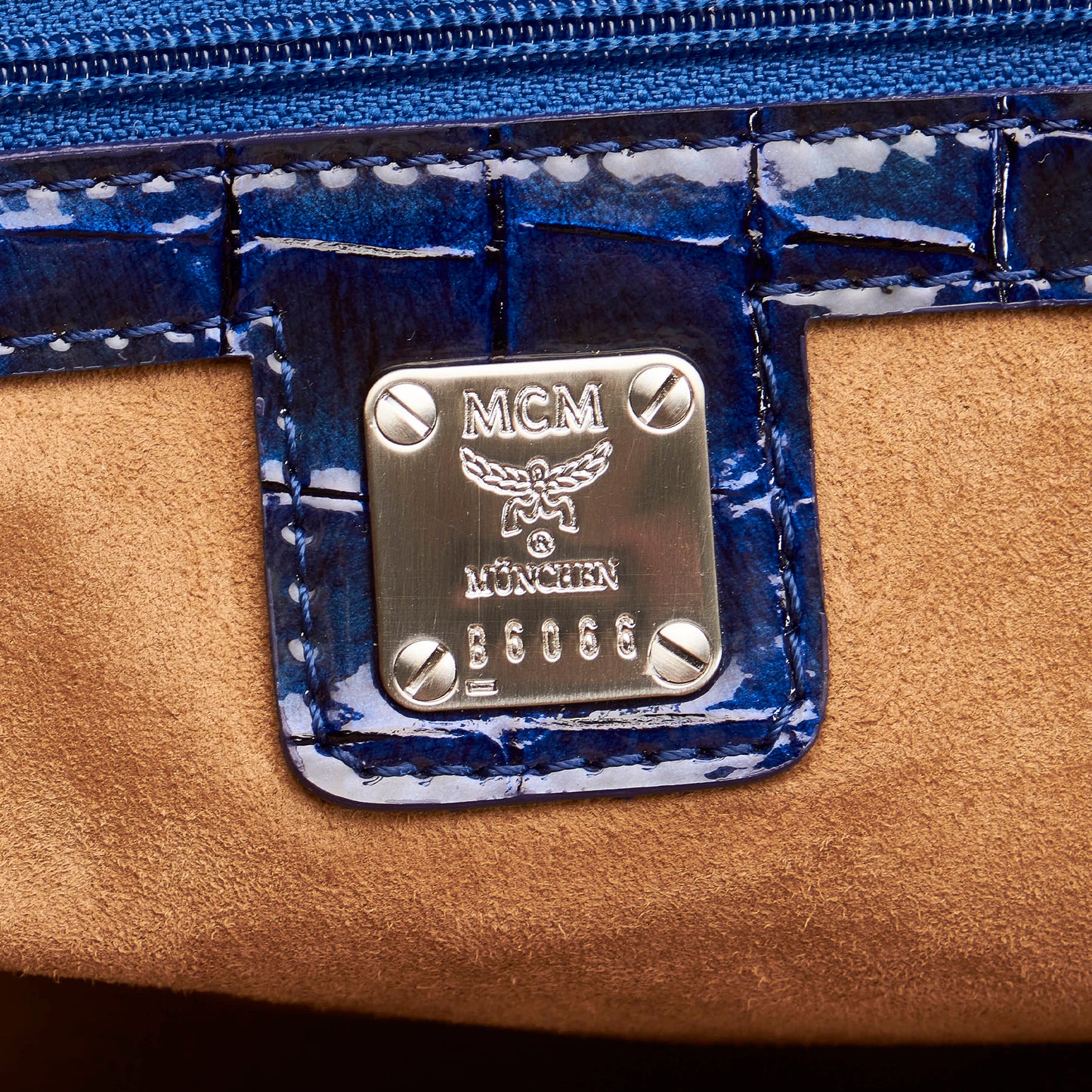 Embossed Patent Leather Tote Bag
