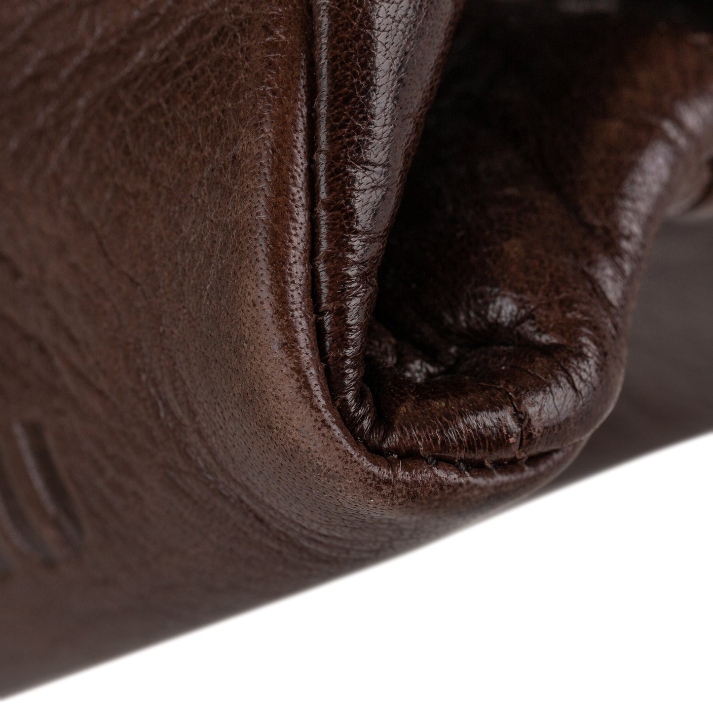 Leather Double Zip Tote Bag