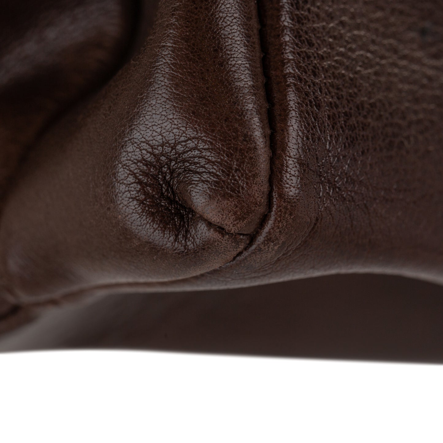 Leather Double Zip Tote Bag