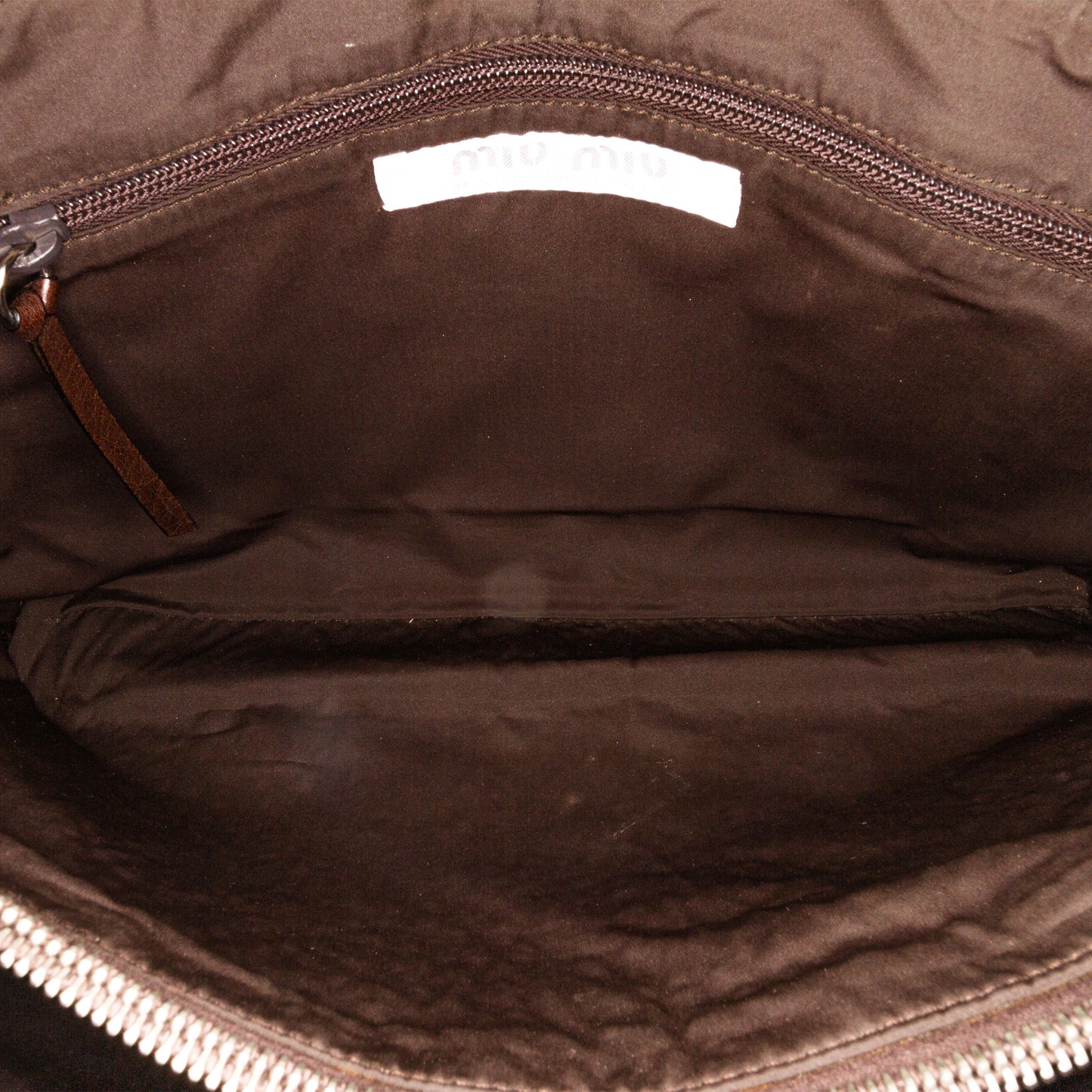 Leather Double Zip Tote Bag