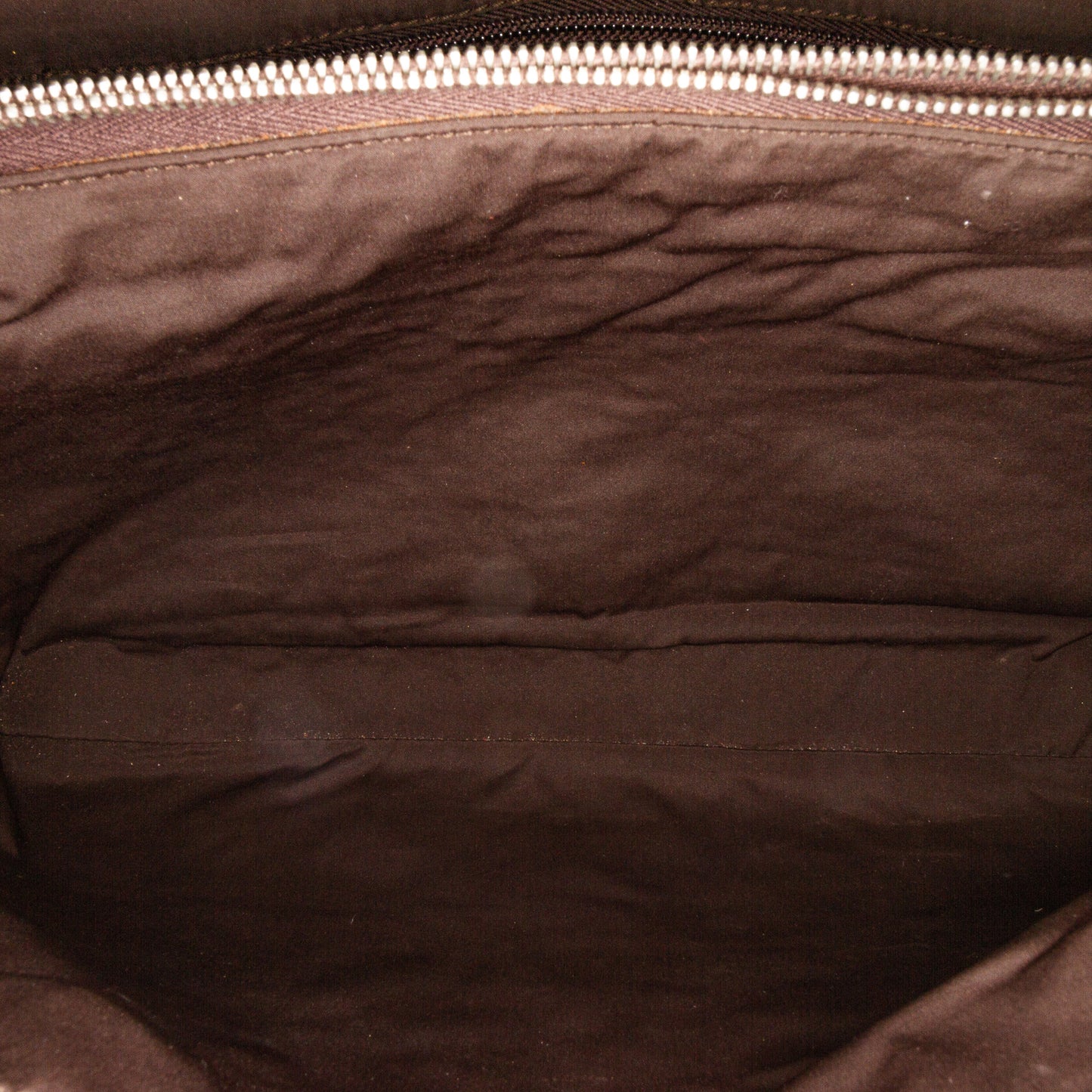 Leather Double Zip Tote Bag