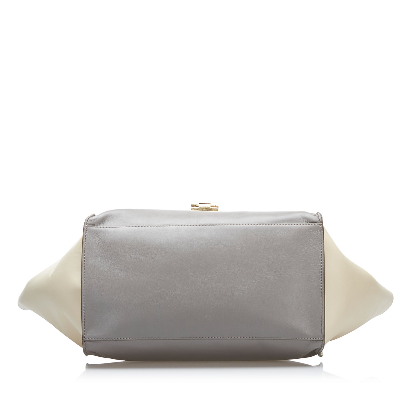 Trapeze Tricolor Leather Satchel