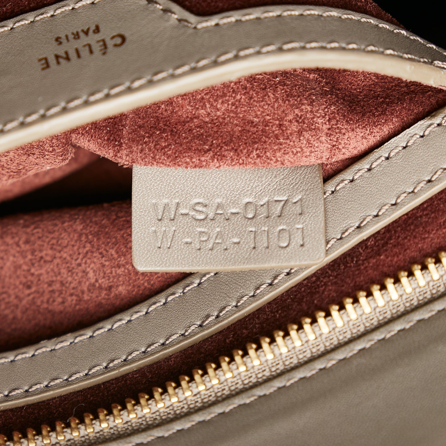 Trapeze Tricolor Leather Satchel