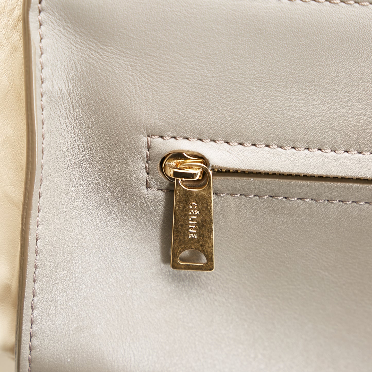 Trapeze Tricolor Leather Satchel